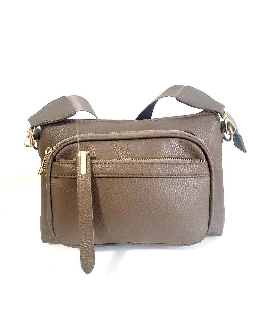Taupe Crossbody Shoulder Bag - Women